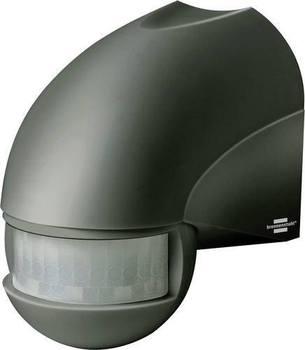 Brennenstuhl Infrarot-Bewegungsmelder PIR 180 für Innen- und Außenbereich, 180 Grad Erfassungswinkel, 12 m Reichweite, IP44, 230 V, Anthrazit, B: 6,5 cm, H: 9 cm - Bild 1