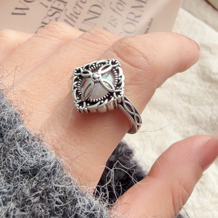 BFCLUB Ring, 925 Silber, Kristall, Damen, minimalistisch - Bild 2