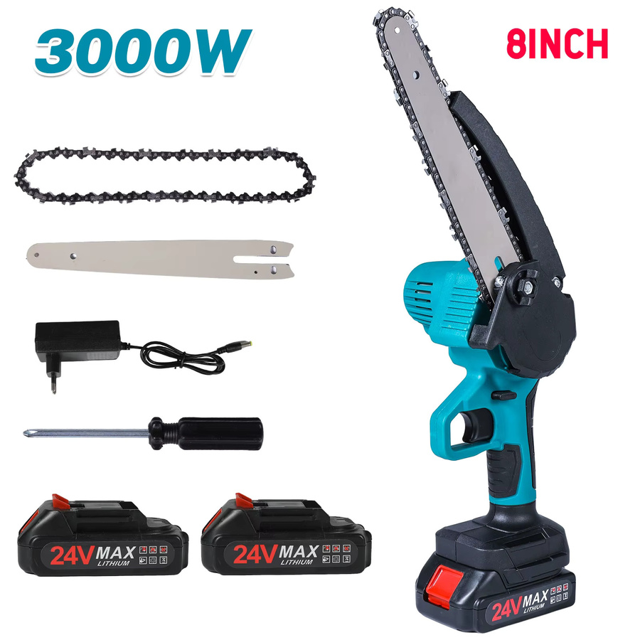 DWiusty 8 Zoll Akku-Elektrosäge mit automatischer Ölschmierung für Makita 18V LXT Akkus - Bild 7
