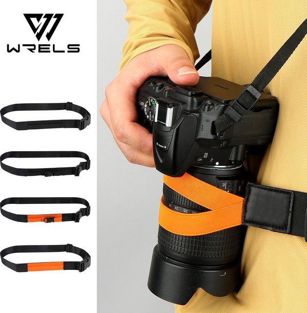 WRELS Kamera-Hüftgurt in Schwarz, verstellbarer Fotografie-Festgürtel für Outdoor und Radfahren - Bild 1