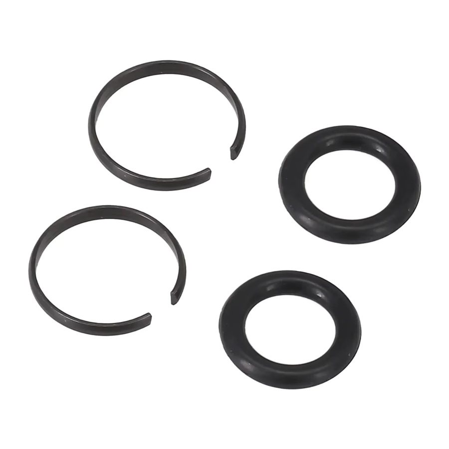 DAZZLEEX Schlagschrauber Sicherungsring Clip Set mit O-Ring Buchse für Luftwerkzeuge, Schwarz, 2 Sätze - Bild 2