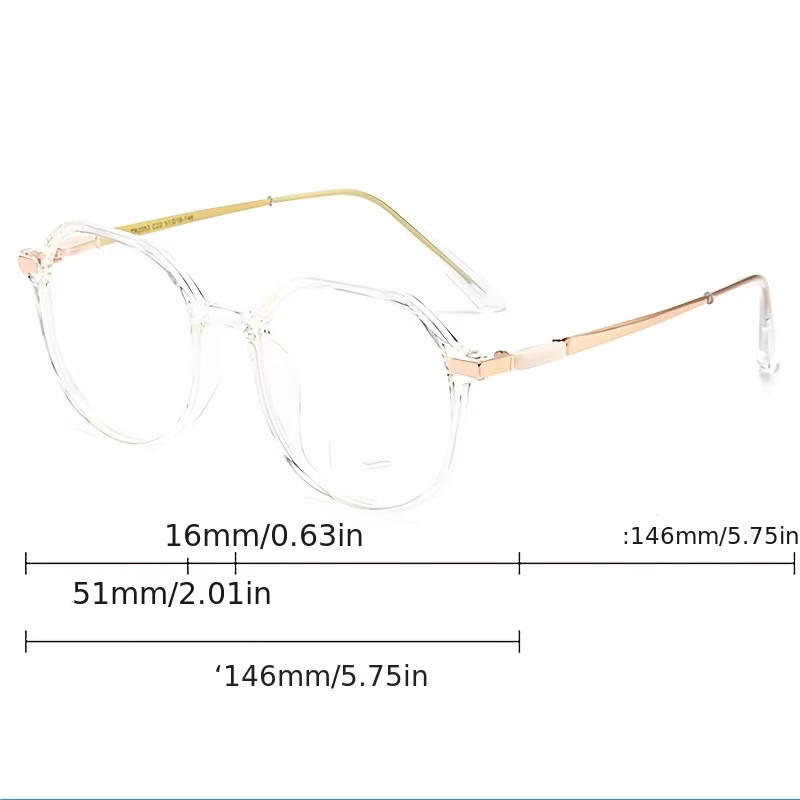 DIXSG Anti-Ermüdungsbrille, Unisex, Vollrand, Round, transparent - Bild 2