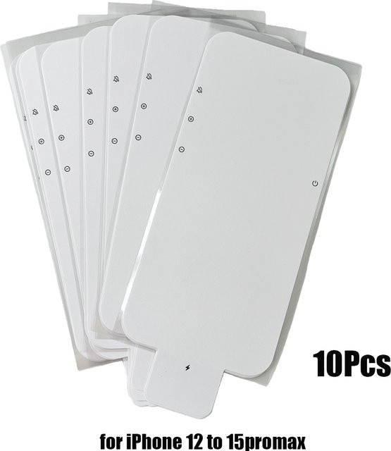 Accesfine 10er Set Display Schutzfolien für iPhone 16 15 14 13 12 Pro, transparent - Bild 1