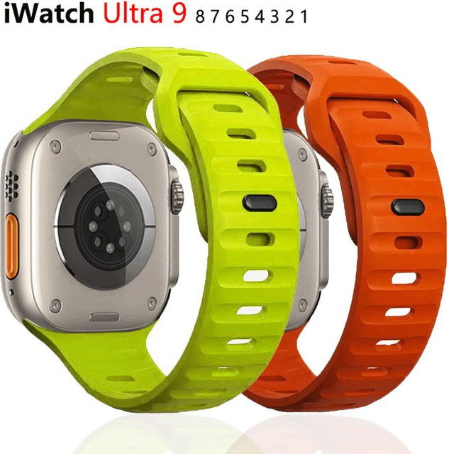 Apple Silikonarmband, Schwarz, Unisex - Bild 1