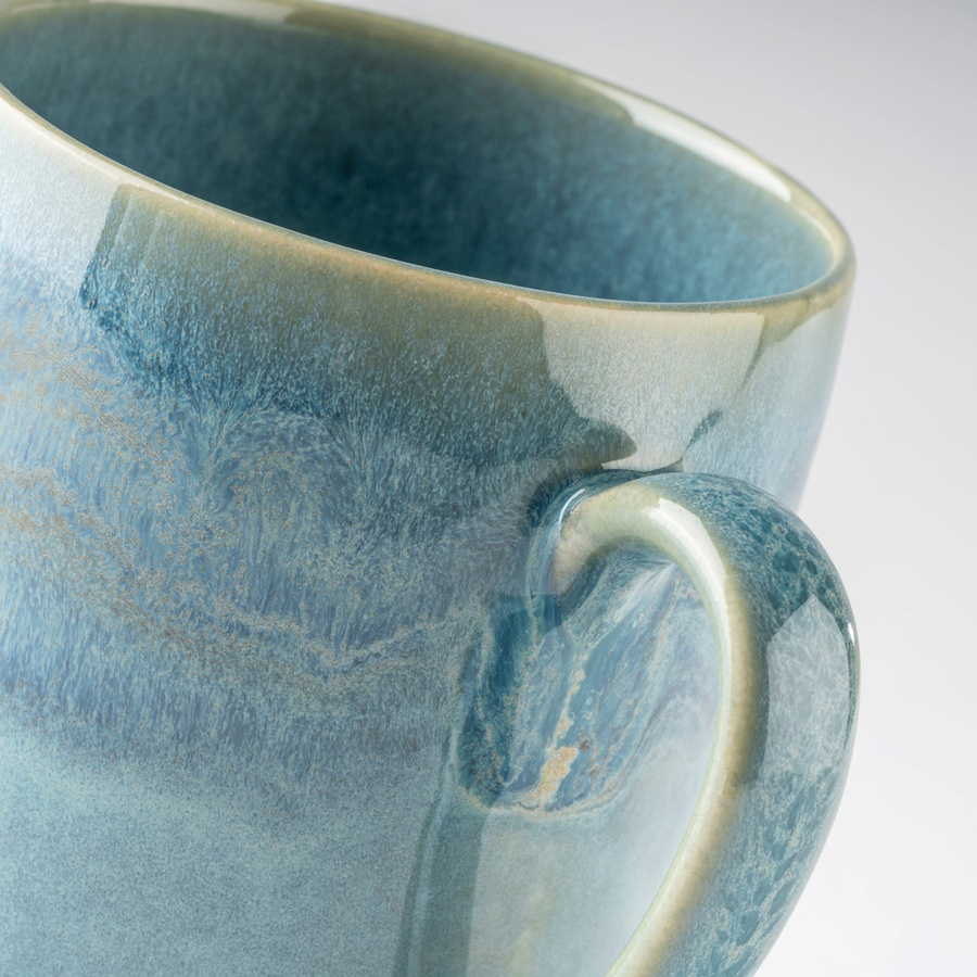 Gipfelstück Kaffeebecher-Set aus Steinzeug in Tiefsee Blau Multicolor - Bild 2