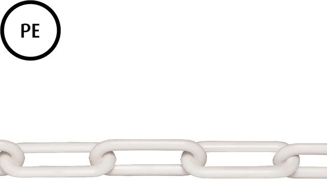 Conacord Absperrkette aus Polyethylen in Weiß, Durchmesser: 6 mm, Meterware - Bild 1