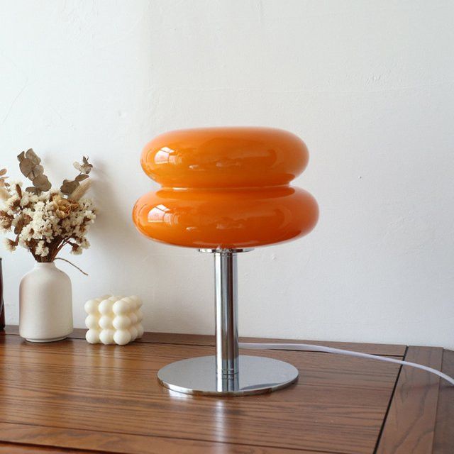 Dimmbare Macaron-Tischlampe von KDULIT in dreifarbig, ideal als Nachtlicht und Schreibtischlampe für Schlafzimmer und Wohnzimmer - Bild 1