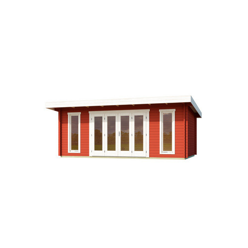 Lasita Maja Gartenhaus Sussex Pultdach Schwedenrot B/H/T: 630 x 239,4 x 470 cm - Bild 3