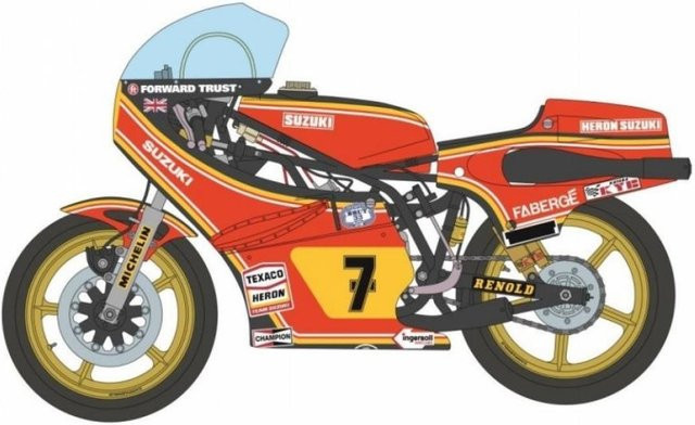Italeri Suzuki RG500 XR27 Team H.B.S. 1978, Modellfahrzeug, 1:9 - Bild 1