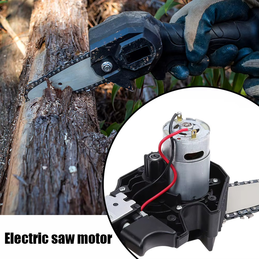 Alloet Mikromotor mit Bürstenmotor 21 V, 28000 U/min und 14 Zähnen, silberfarbenes Elektrowerkzeug-Zubehör für Mini-Sägenmotor, Getriebedurchmesser: 8,2 mm - Bild 3
