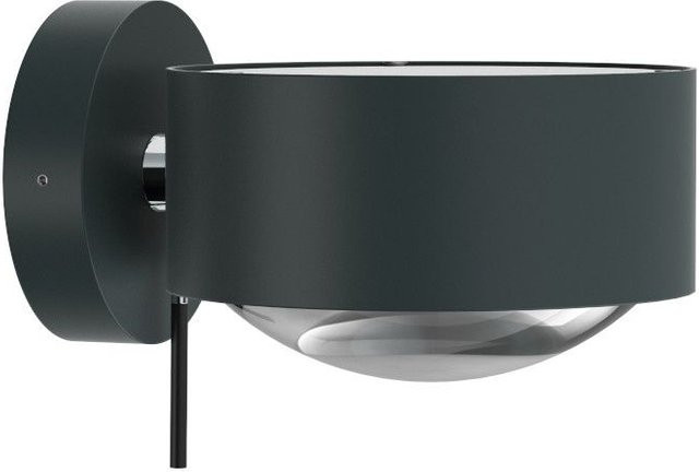 Top Light Puk Maxx Wall LED-Wandleuchte in Anthrazit matt und Chrom mit Glas in Transparent und warmweißem Licht (2700K) - Bild 1