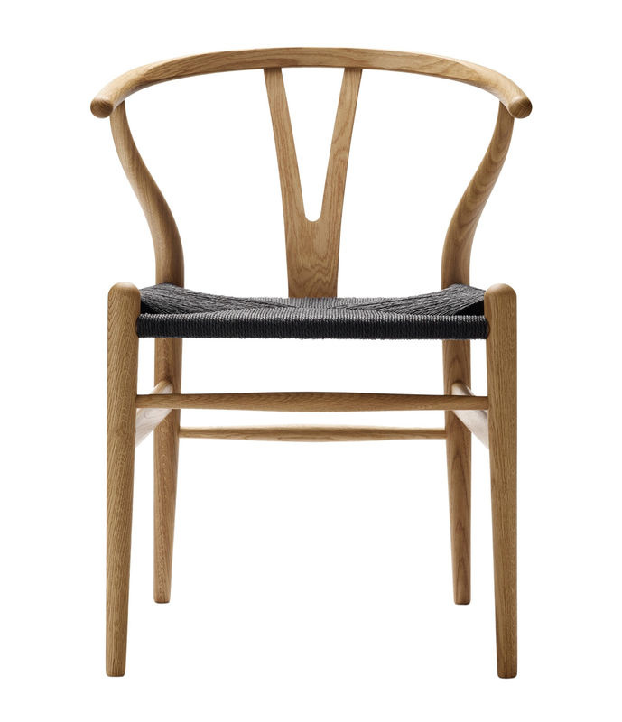 Carl Hansen & Søn CH24 Y Wishbone Stuhl aus Eiche in Braun mit Papierkordel - Bild 2
