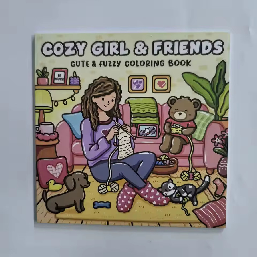 COSY GIRL & FRIENDS Malbuch für Erwachsene, süßes Zeichenbuch - Bild 2