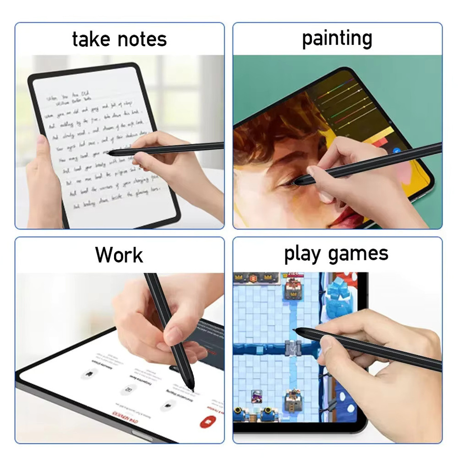 Magnetischer Samsung Tablet S Pen Stylus-Stift in Schwarz für Galaxy Tab S8 S9 S9FE S7 FE S6 Lite S7+ S8+ ohne Bluetooth - Bild 5