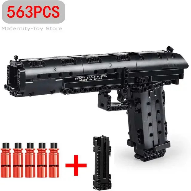 MOULD KING Desert Eagle Bausteine M92 Pistole USP Waffenmodell, ab 14 Jahren - Bild 1