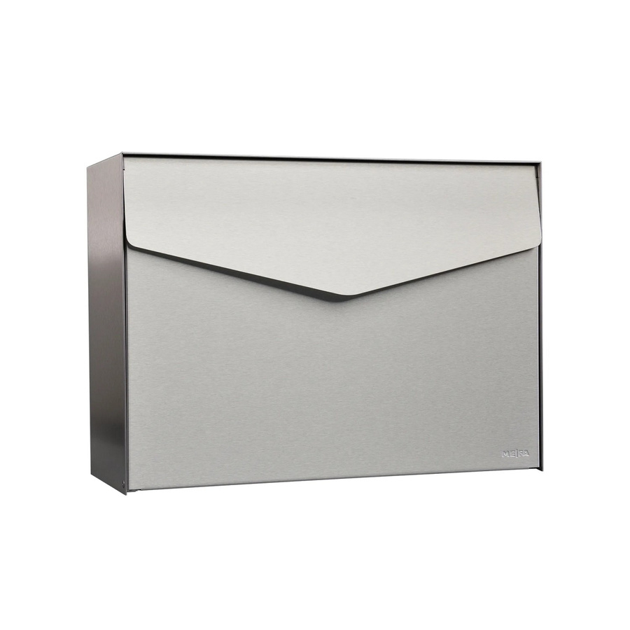 MEFA Briefkasten Letter 112 aus Edelstahl in Silber, B/T/H: 43 x 31,2 x 11,9 cm - Bild 2
