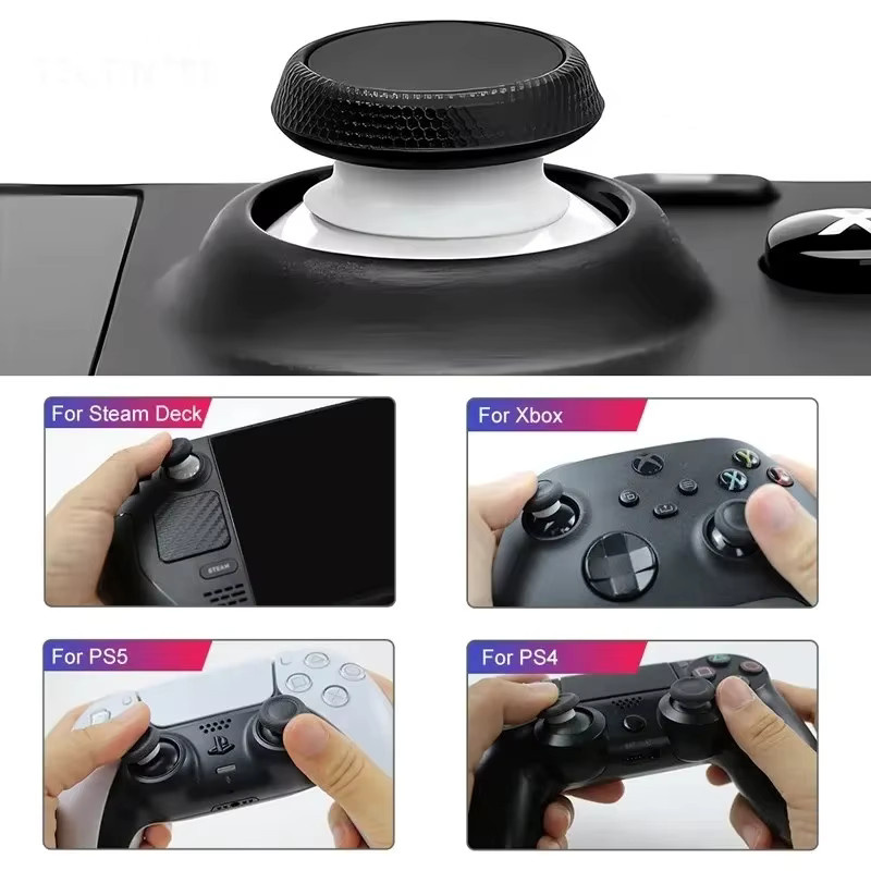 8 Stück elastische Silikon-Joystick-Schutzringe für PS5, PS4, Steam Deck und Rog Ally in Transparent - Bild 6