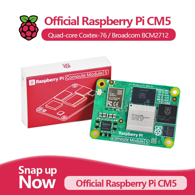 Raspberry Pi CM5 Compute Module mit 8GB RAM, Broadcom BCM2712 Quad-Core, Dual 4K Video-Ausgang und optionalem WLAN/eMMC in Grün - Bild 2