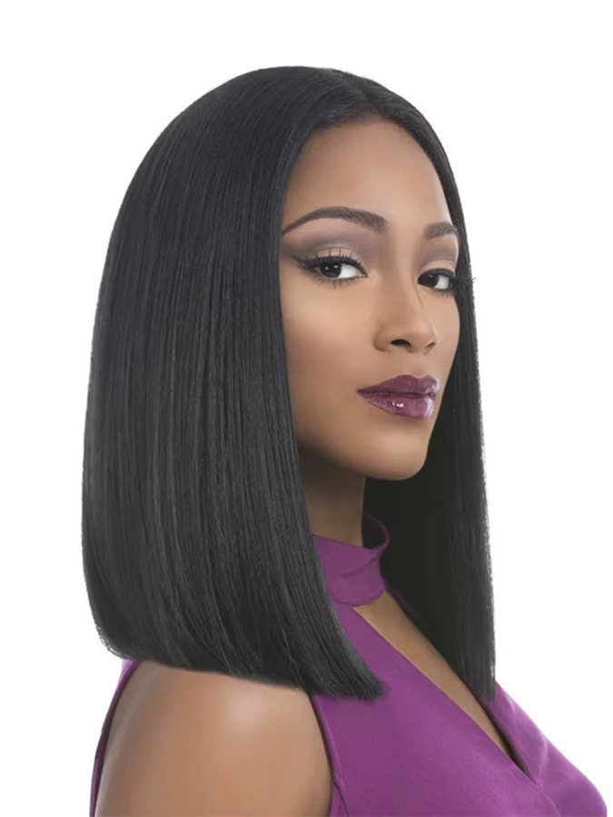 YAKIBEAUTY Synthetische Seide Yaki Glattes Haar Extensions, 6 Stück - Bild 5