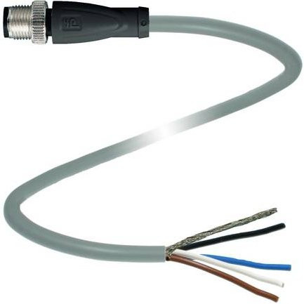 Pepperl+Fuchs 207269 Sensor-Aktor-Steckverbinder, konfektioniert, grau, 4 Polzahl, Länge: 10 m - Bild 1
