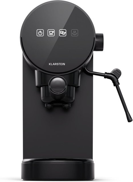 Klarstein Furore Espressomaschine aus Edelstahl in Schwarz mit Digitaldisplay und 20 Bar Druck - Bild 1