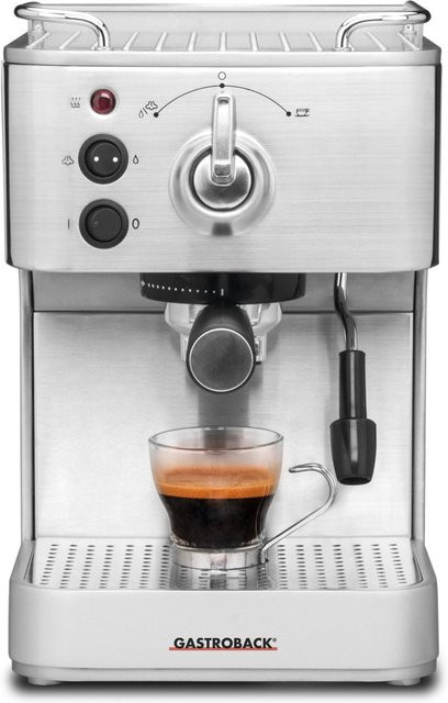 Gastroback Design Espresso Plus Siebträgermaschine in Silber/Metall - Bild 1