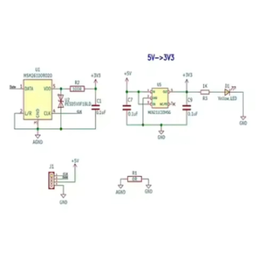 NullLab ZTS6631 MEMS Hochempfindliches Mikrofonmodul mit Gehäuse in Schwarz, Ersatz für INMP441, kompatibel mit ESP32 und Home Assistant - Bild 3