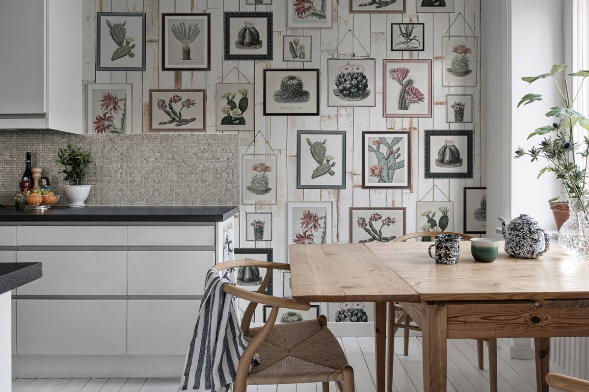Rebel Walls Mural Cactus Wall Art in Beige und Multicolour mit floralem Sommerdesign - Bild 1