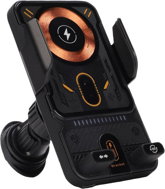 CosyHome Kabellose 15W Schnelllade Auto Handyhalterung mit Auto-Sensor und 90 Grad Drehung für die Lüftung, Schwarz - Bild 1