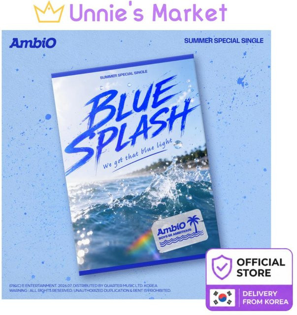 AmbiO BLUE SPLASH Sommer-Spezial-Single in White - Bild 1