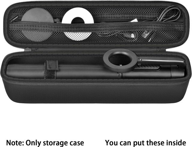 KraftGeek Stativtasche mit Gummizug in Schwarz für magnetisches iPhone MagSafe Telefonstativ und Selfie Stick - Bild 1