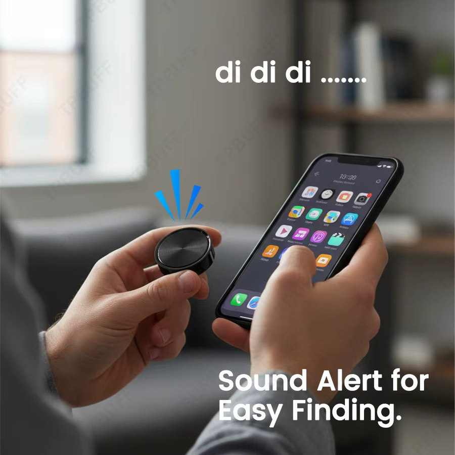TPBUFF GPS-Tracker für Android und Google Find My Device, Anti-Verlust-Gerät zur Ortung, Farben: Schwarz oder Weiß - Bild 4