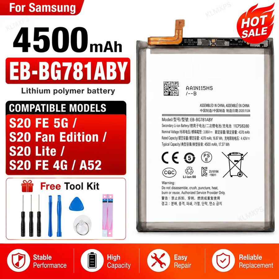 Ersatzakku für Samsung Galaxy S21 S21 Ultra S21 Plus S20 FE A41 A51 5G A70 Note 20 Note 20 Ultra A02S - Bild 2