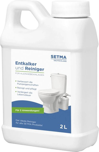 Setma Spezialreiniger und Entkalker für Kleinhebeanlagen in Weiß und Transparent - Bild 1