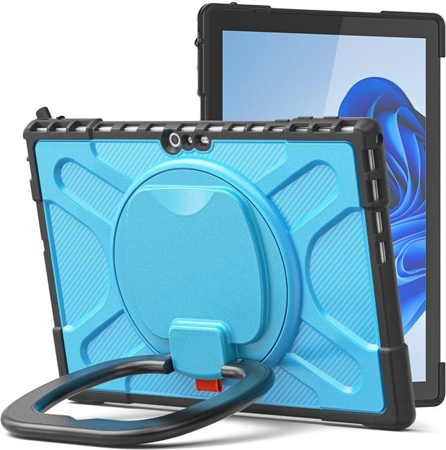 Robuste stoßfeste Schutzhülle mit Ständer für Microsoft Surface Pro 7 Plus, Pro 7, Pro 6, Pro 5, Pro 4, Pro 3 (12,3 Zoll) in Blau - Bild 1
