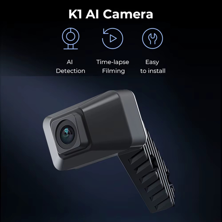 Creality K1 Max AI-Kamera in Schwarz mit HD-Qualität und intelligenter Echtzeit-Anzeige sowie Lapse-Funktion für K1, K1C und K1 SE 3D-Drucker - Bild 2