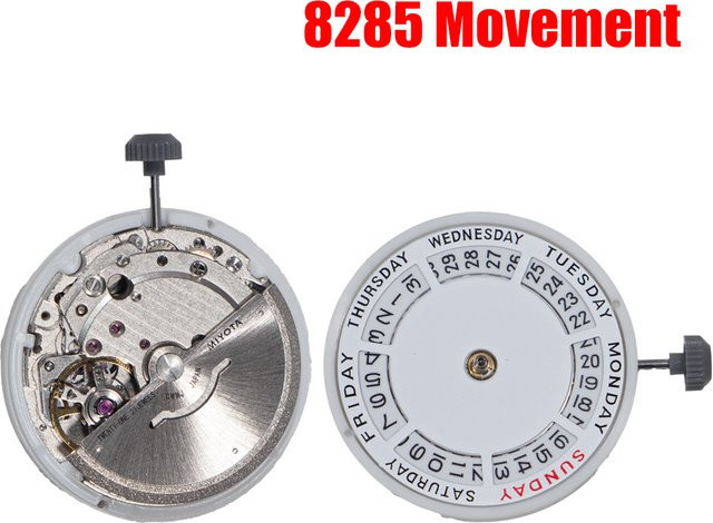 CHIICSMART Automatik-Uhrwerk, Silber, Rubin, Tag-Datum-Anzeige - Bild 1