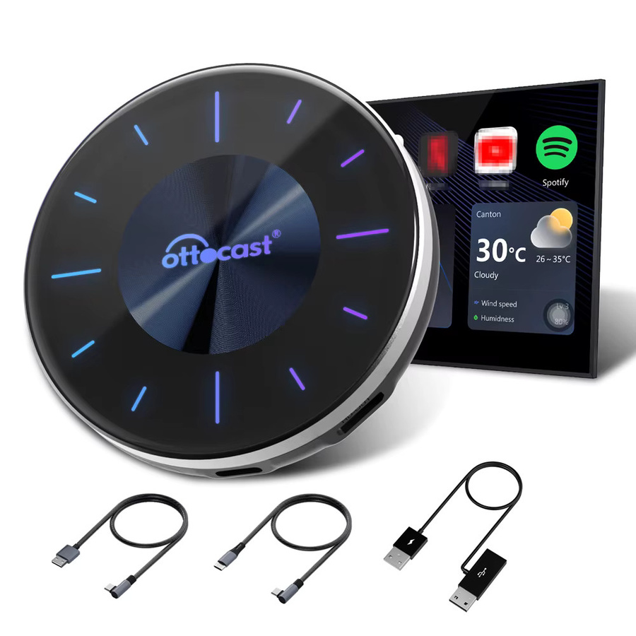 Ottocast P3 Wireless CarPlay und Android Auto AI TV Box mit HDMI Out in Schwarz mit Qualcomm Snapdragon 665 Prozessor - Bild 6