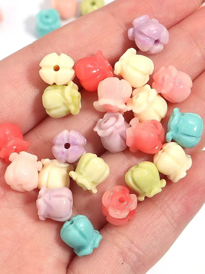 lingsai Perlen Maiglöckchen Blume, Koralle, Spacer für Schmuckmachen - Bild 2