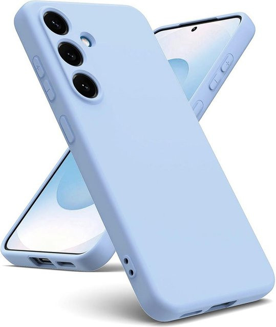 Stoßfeste Flüssigsilikon-Schutzhülle für Samsung Galaxy S25 S24 S23 S22 S21 FE Ultra Plus in Candy-Farben - Bild 1