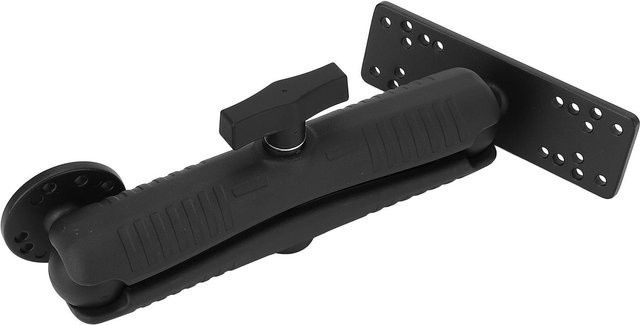Igeteck Echolot Halterung aus Aluminium mit 1,5 Zoll Kugelkopf und kurzem Arm in Schwarz, 23 cm - Bild 1