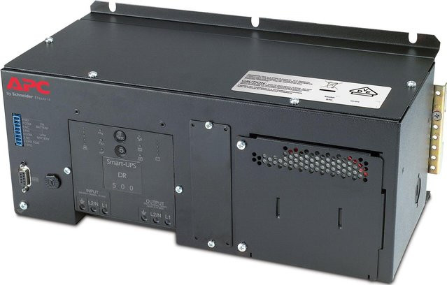 APC Smart-UPS SUA500PDRI USV mit 500 VA und 325 Watt, Schwarz, RS-232 Anschluss, DIN-Schienenmontage möglich - Bild 1