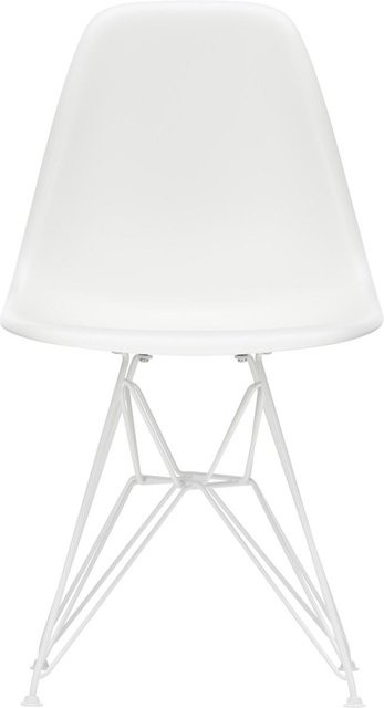 Vitra Outdoor Eames Plastic Chair Dsr in Weiß aus Kunststoff mit Drahtverstrebungen - Bild 1