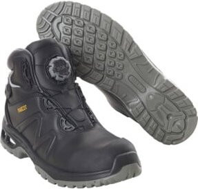 Mascot Sicherheitsstiefel S3 aus Leder in Schwarz mit Schnürsenkeln - Bild 1