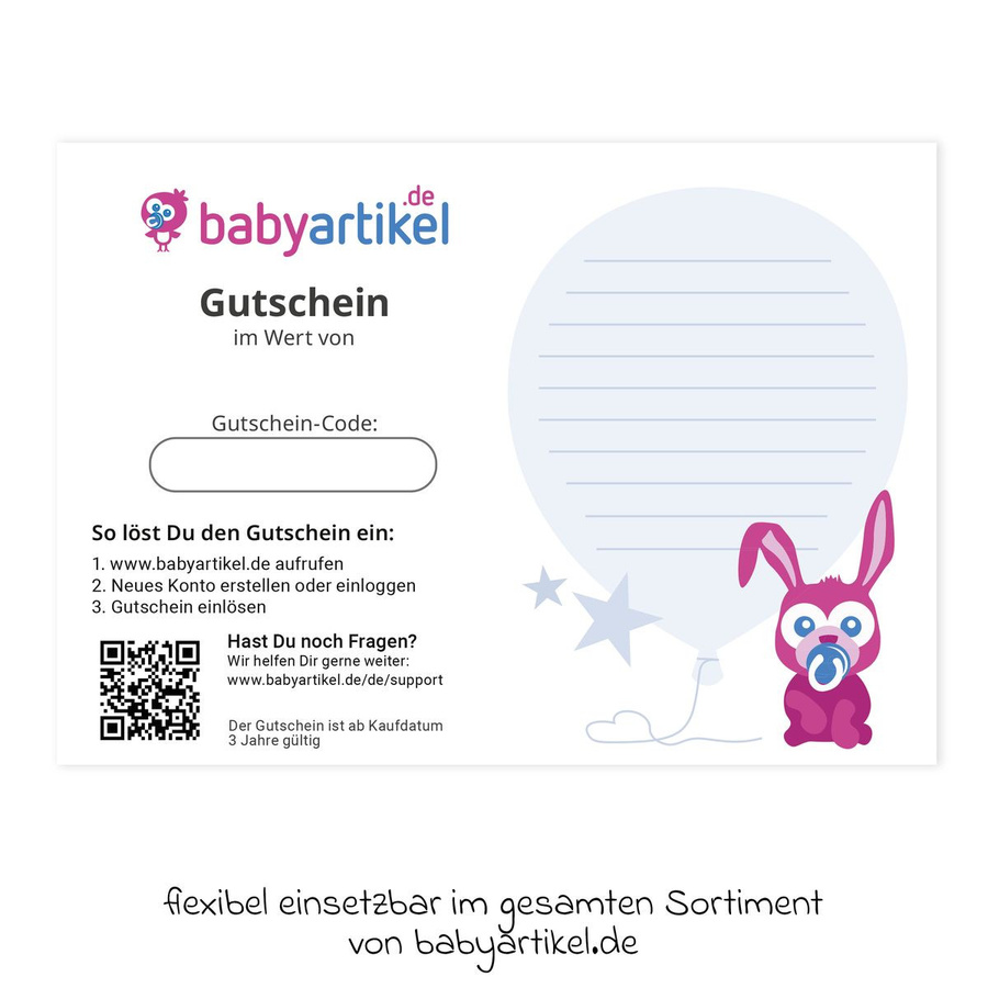 Babyartikel.de Geschenkgutschein im Wert von 30 Euro für Babyartikel - Bild 2