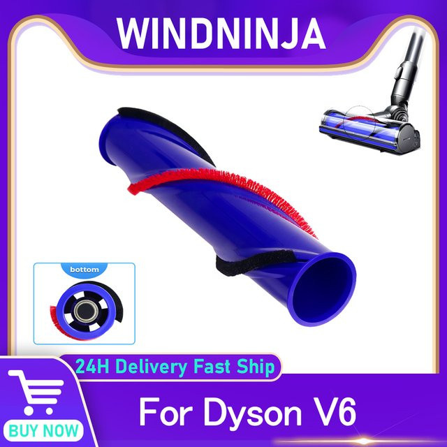 Dyson V6 Cordless Ersatz Bodenbürste mit Rollenpinsel in Blau - Bild 1