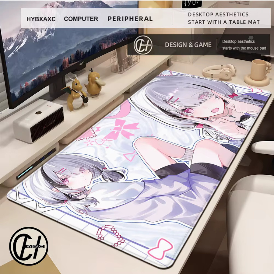 HYBXAXC Mauspad mit Anime-Mädchen Asumi Sena VSPO Design in Multicolour für PC und Gamer - Bild 2