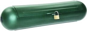 Schwabe Sicherheitsbox für CEE Stecker und Kupplung 230 Volt, grün, IP44, Durchmesser: 11 cm, Länge: 36 cm - Bild 1