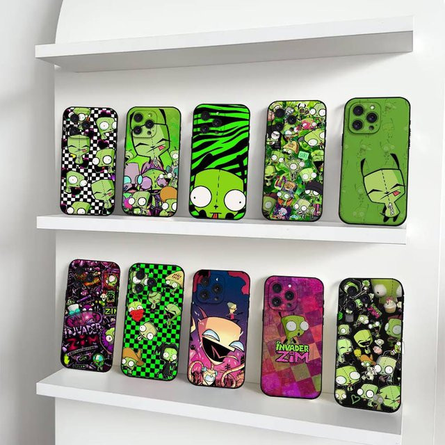 Mesuca Handyhülle Zim Anime Design für iPhone 16 15 14 13 12 11 Pro Max Plus SE XR XS Multicolor - Bild 1