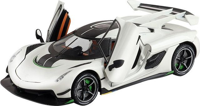 Fourall- Model Cars Koenigsegg Jesko Sportwagen-Modellauto, 1:24, mit Sound und Licht, Weiß - Bild 1